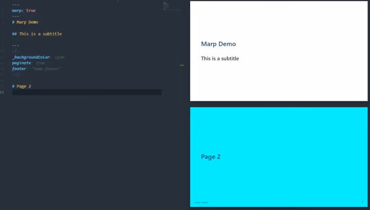 Marp Markdown avec une prévisualisation dans VS Code