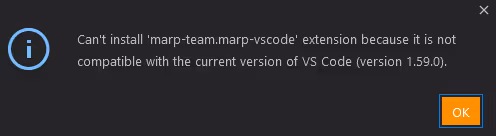 Version incompatible