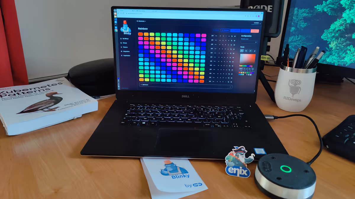 Blinky sur le bureau